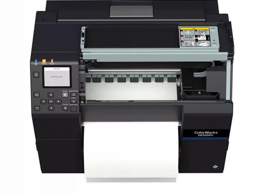 Stampante per etichette a inchiostro dye ColorWorks D6000, etichette con larghezza da 50 a 112 mm
