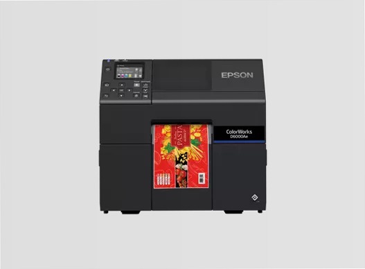 Stampante per etichette a inchiostro dye ColorWorks D6000, etichette con larghezza da 50 a 112 mm