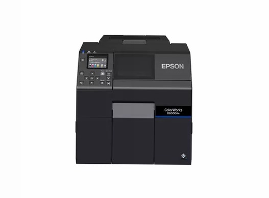 Stampante per etichette a inchiostro dye ColorWorks D6000, etichette con larghezza da 50 a 112 mm