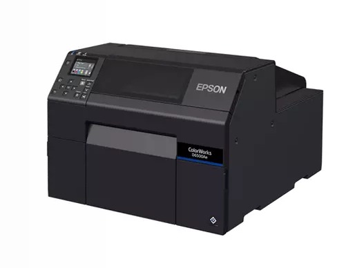 Stampante per etichette a inchiostro dye ColorWorks D6000, etichette con larghezza da 50 a 112 mm