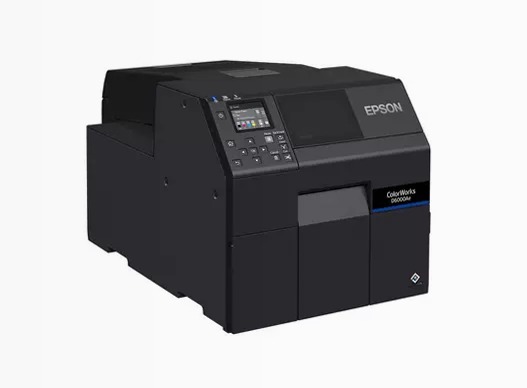 Stampante per etichette a inchiostro dye ColorWorks D6000, etichette con larghezza da 50 a 112 mm