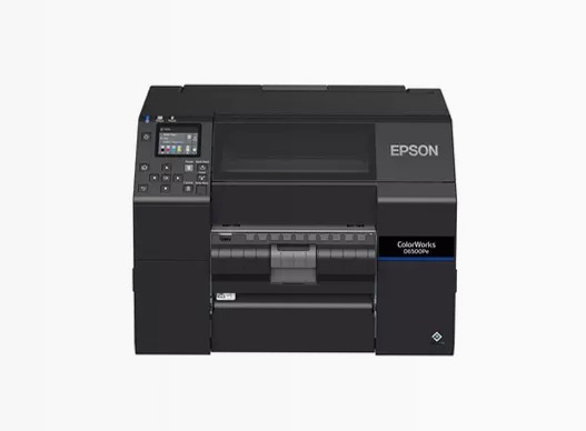 Stampante per etichette a inchiostro dye ColorWorks D6000, etichette con larghezza da 50 a 112 mm