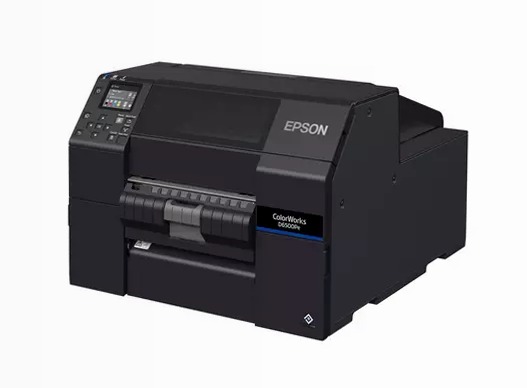 Stampante per etichette a inchiostro dye ColorWorks D6000, etichette con larghezza da 50 a 112 mm