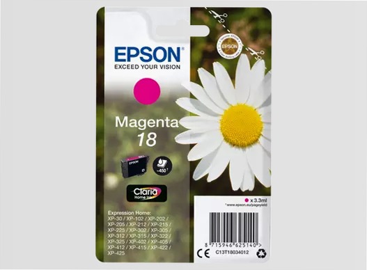 Singlepack Magenta 18 Claria Home Ink