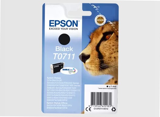 Singlepack Black T0711 DURABrite Ultra Ink