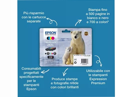 Singlepack Cyan 26 Claria Premium Ink