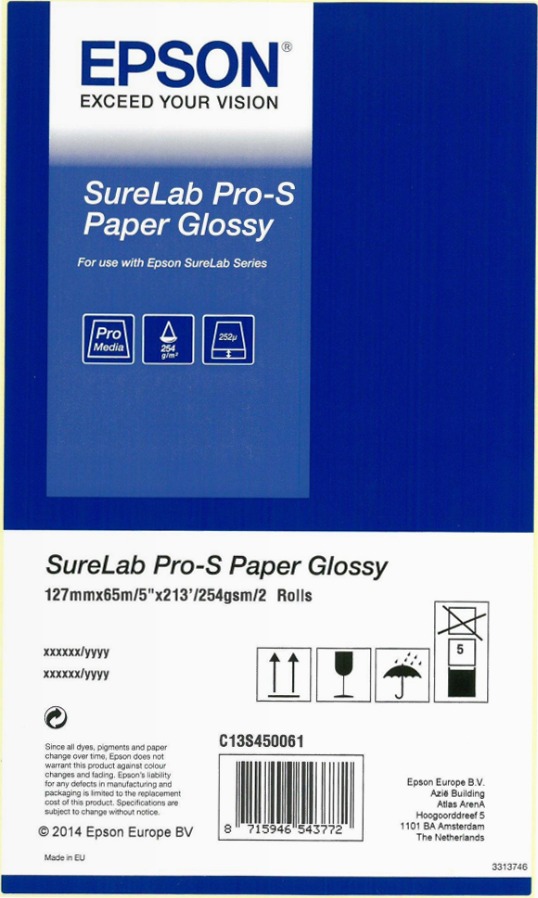 SureLab Pro-S Paper Glossy BP 5x65 2 rolls