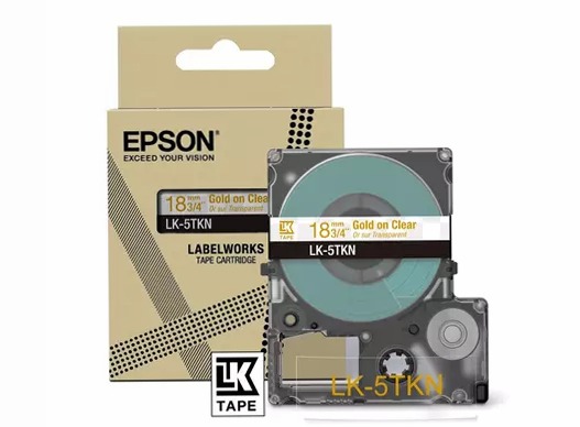 Metallic Tape Clear/Gold - 18mm x 9m