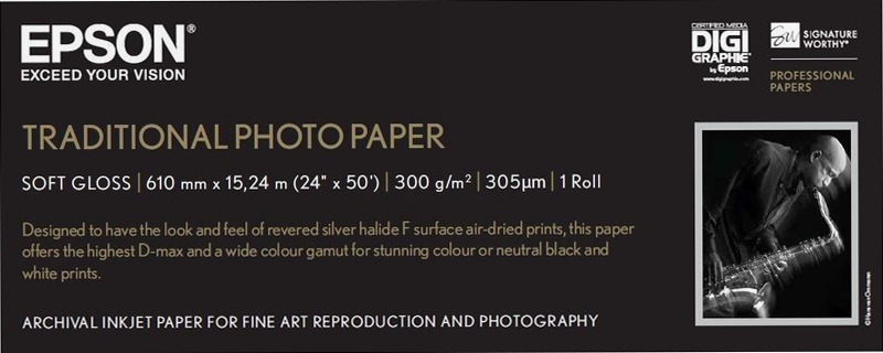 Traditional Photo Paper, 24" x 15 m