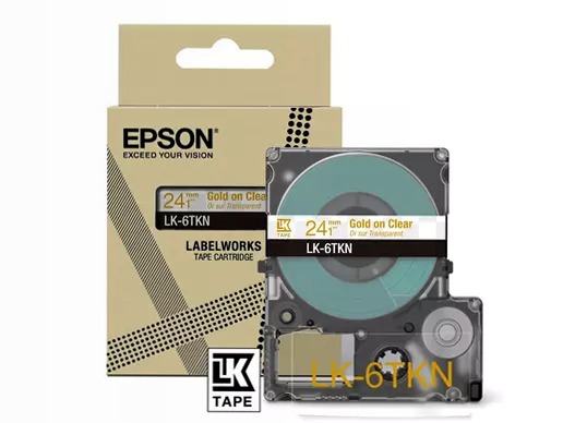 Metallic Tape Clear/Gold - 24mm x 9m