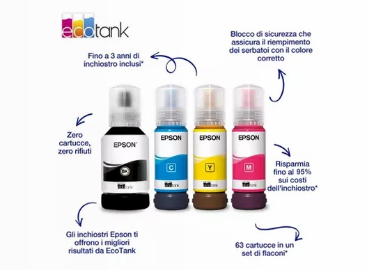 Inchiostri 102 serie EcoTank (70 ml)