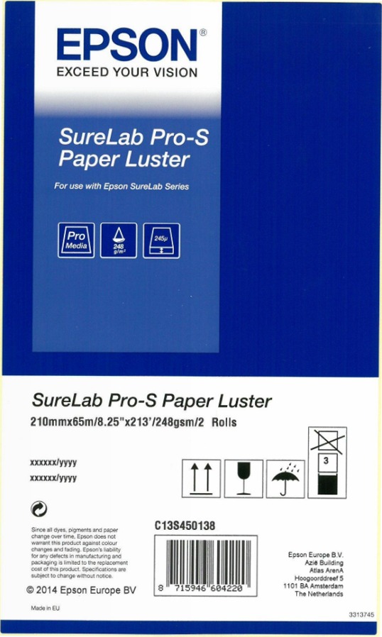 SureLab Pro-S Paper Luster BP A4x65 2 rolls