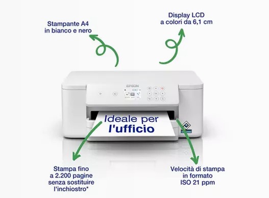WorkForce Pro WF-M4119DW 250fogli 35ppm