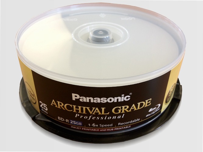 100 BD-R Panasonic da 25GB, CONTRIBUTO SIAE ASSOLTO ALL'ORIGINE