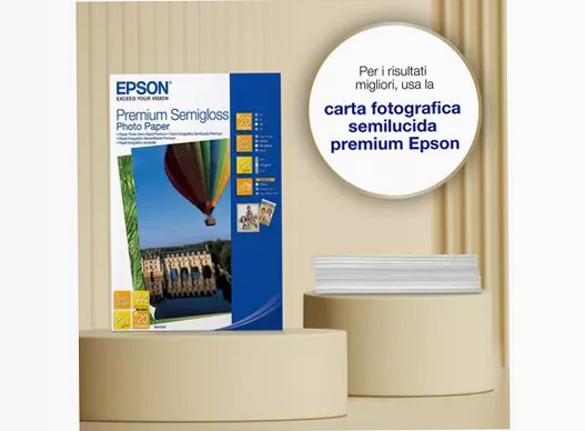 Epson A4 Premium Semigloss Photo Paper 251gsm, 20 sheets