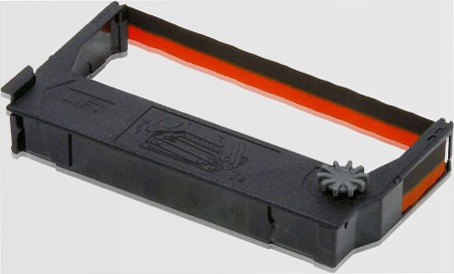 Epson ERC23BR: Ribbon Cartridge TM-267/II, M-252/262/267, black/red
