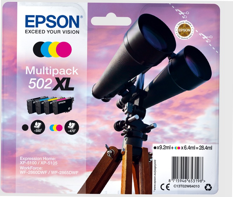 Cartucce di inchiostro originali Epson Binocolo 502