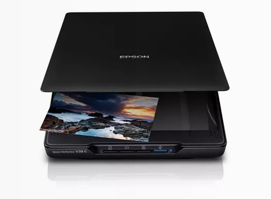 Scanner piatto per documenti e foto Perfection V39II A4 con supporto