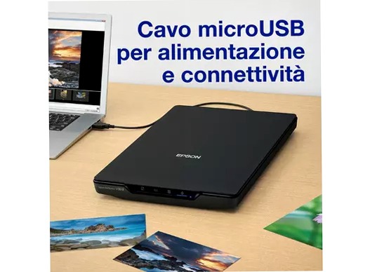 Scanner piatto per documenti e foto Perfection V39II A4 con supporto