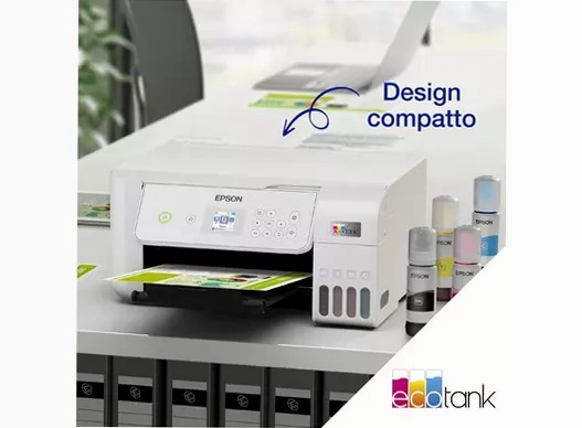 EcoTank ET-2876 stampante multifunzione A4 Wi-Fi con serbatoi di inchiostro, fino a 3 anni di inchiostro inclusi 100fogli 33ppm