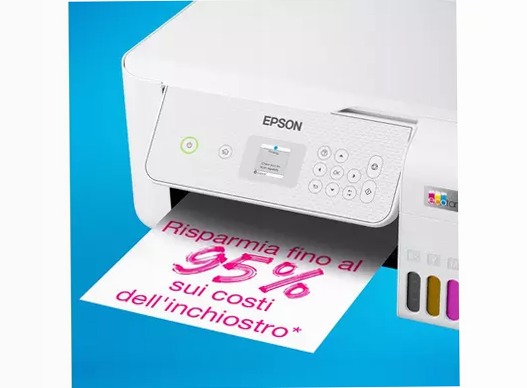 EcoTank ET-2876 stampante multifunzione A4 Wi-Fi con serbatoi di inchiostro, fino a 3 anni di inchiostro inclusi 100fogli 33ppm