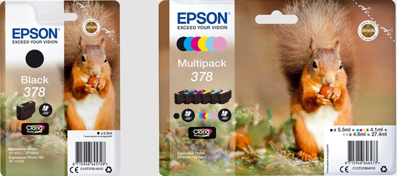 378 Claria Photo HD Ink Series