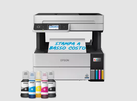 Stampante multifunzione A4 Wi-Fi con serbatoi di inchiostro e fax EcoTank ET-5170 250fogli 23ppm
