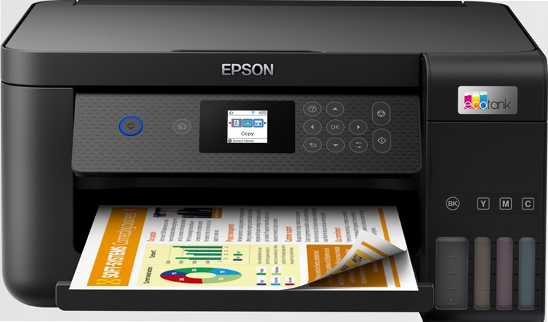 EcoTank ET-2850 stampante multifunzione A4 Wi-Fi con serbatoi di inchiostro, fino a 3 anni di inchiostro inclusi 100fogli 33ppm