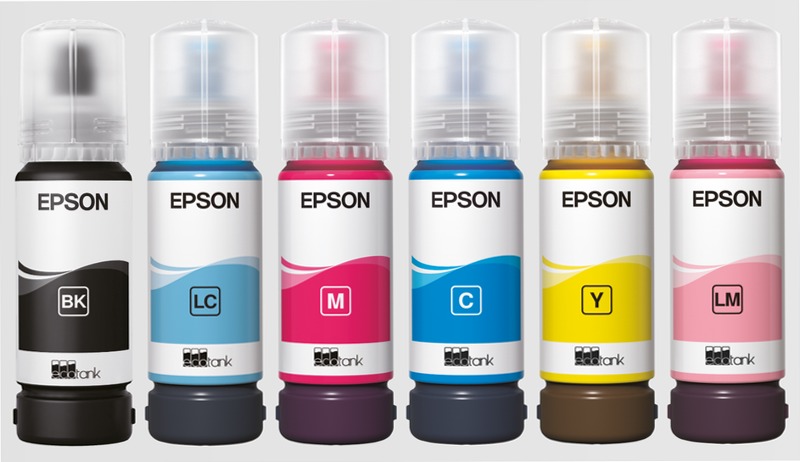 107 EcoTank Ink Series (107 bottiglie a inchiostro a 6 colori Inks)