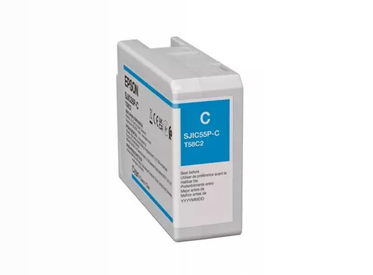 SJIC55(C): Ink cartridge for ColorWorks CW-D6500/D6000 (Cyan)