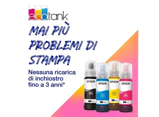 EcoTank ET-1810 stampante A4 Wi-Fi con serbatoi di inchiostro, fino a 3 anni di inchiostro inclusi 100fogli 33ppm