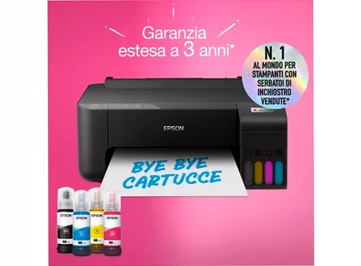 EcoTank ET-1810 stampante A4 Wi-Fi con serbatoi di inchiostro, fino a 3 anni di inchiostro inclusi 100fogli 33ppm