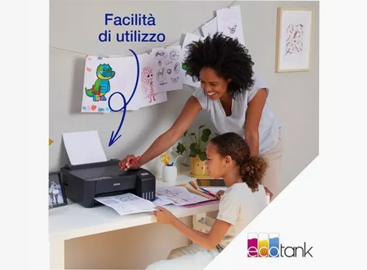 EcoTank ET-1810 stampante A4 Wi-Fi con serbatoi di inchiostro, fino a 3 anni di inchiostro inclusi 100fogli 33ppm