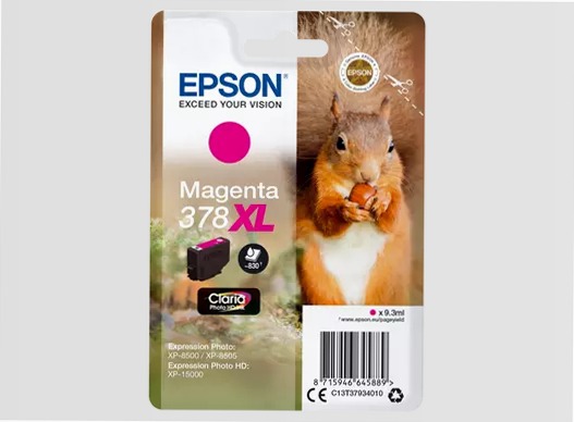 Singlepack Magenta 378XL Claria Photo HD Ink