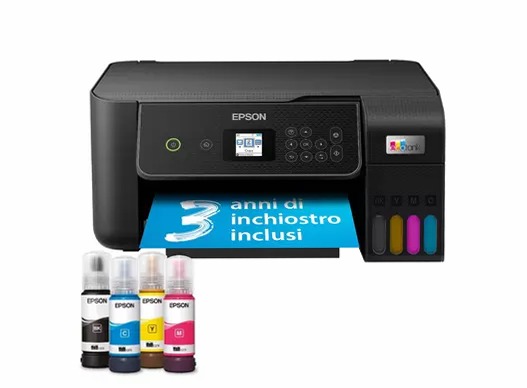 EcoTank ET-2871 stampante multifunzione A4 Wi-Fi con serbatoi di inchiostro, fino a 3 anni di inchiostro inclusi 100fogli 33ppm