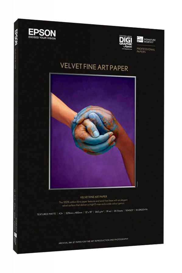 Velvet Fine Art Paper, A3+, 260g/m², 20 sheets