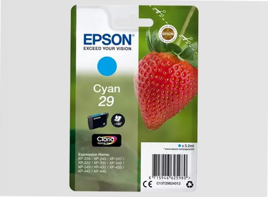 Singlepack Cyan 29 Claria Home Ink