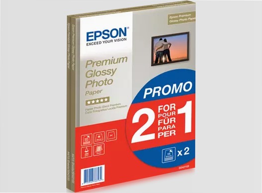 Epson A4 Premium Glossy Photo Paper 255gsm, 30 sheets