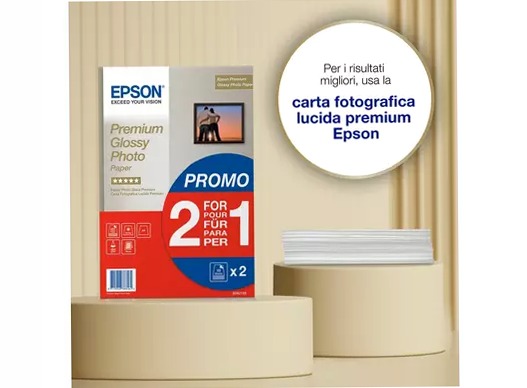 Epson A4 Premium Glossy Photo Paper 255gsm, 30 sheets