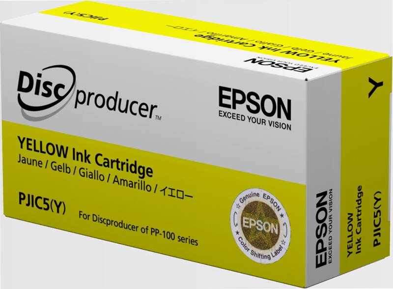 Epson Discproducer Ink PJIC7(Y), Yellow (MOQ=10)