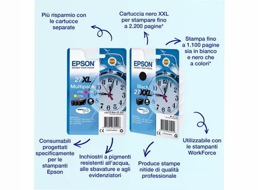 Cartucce di inchiostro Epson DURABrite Ultra Sveglia (27)