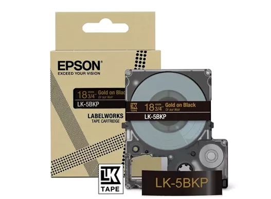 Metallic Tape – Black/Gold 18mm (9m) – LK-5BKP