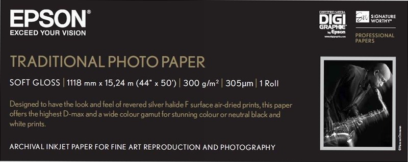 Traditional Photo Paper, 44" x 15 m