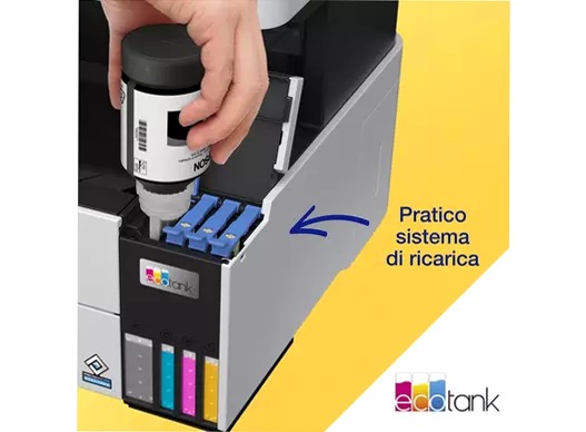 EcoTank Pro ET-5185 Stampante multifunzione A4 Wi-Fi con serbatoi di inchiostro e fax 250fogli 23ppm