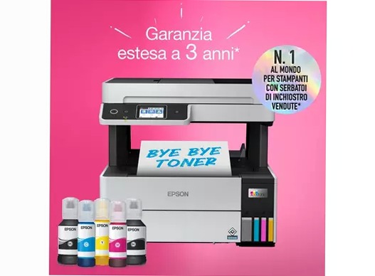 EcoTank Pro ET-5185 Stampante multifunzione A4 Wi-Fi con serbatoi di inchiostro e fax 250fogli 23ppm