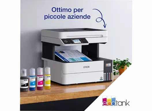 EcoTank Pro ET-5185 Stampante multifunzione A4 Wi-Fi con serbatoi di inchiostro e fax 250fogli 23ppm