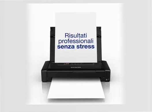 Stampante inkjet portatile monofunzione A4WorkForce WF-110W 14ppm