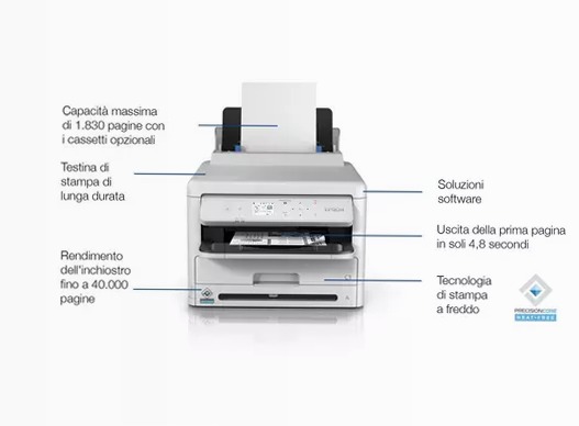WorkForce Pro WF-M5399DW 330fogli 34ppm