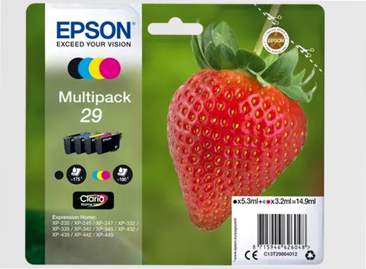 Multipack 4-colours 29 Claria Home Ink