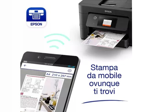 Multifunzione inkjet wireless A4 WorkForce Pro WF-3820DWF 250fogli 35ppm
